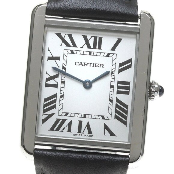 CARTIER Tank solo LM Silver Dial Quartz Men's Watch_845755 - Picture 1 of 6